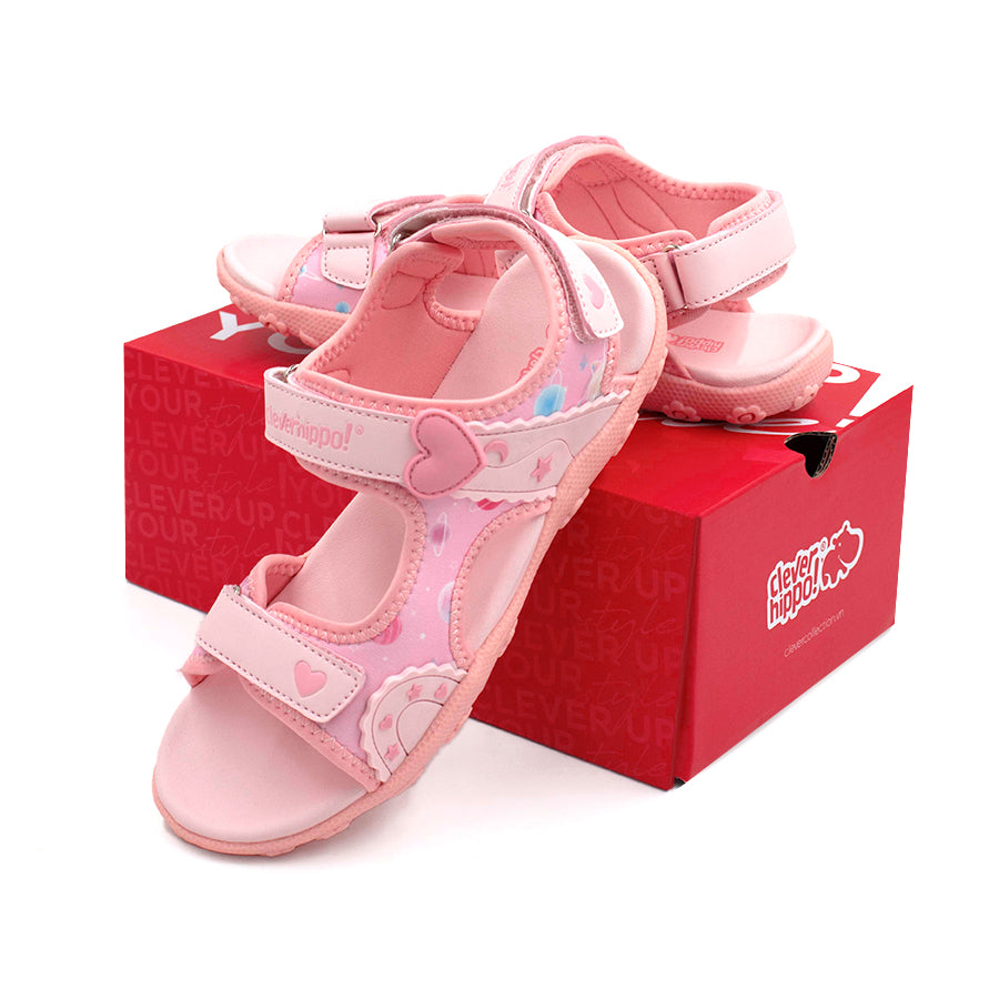 Giày Sandals Dreamy Sweet Heart Hồng S32