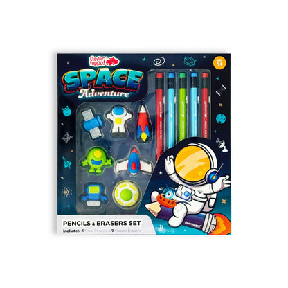 Space Adventure eraser and pencil combo