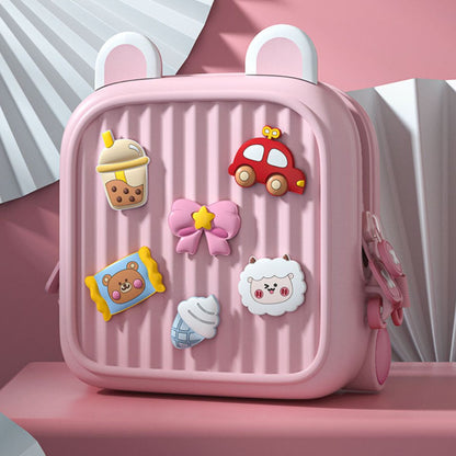 Ba Lô Đi Học, Đi Chơi Mini Kèm Charm KOOOL Hồng K32/PINK