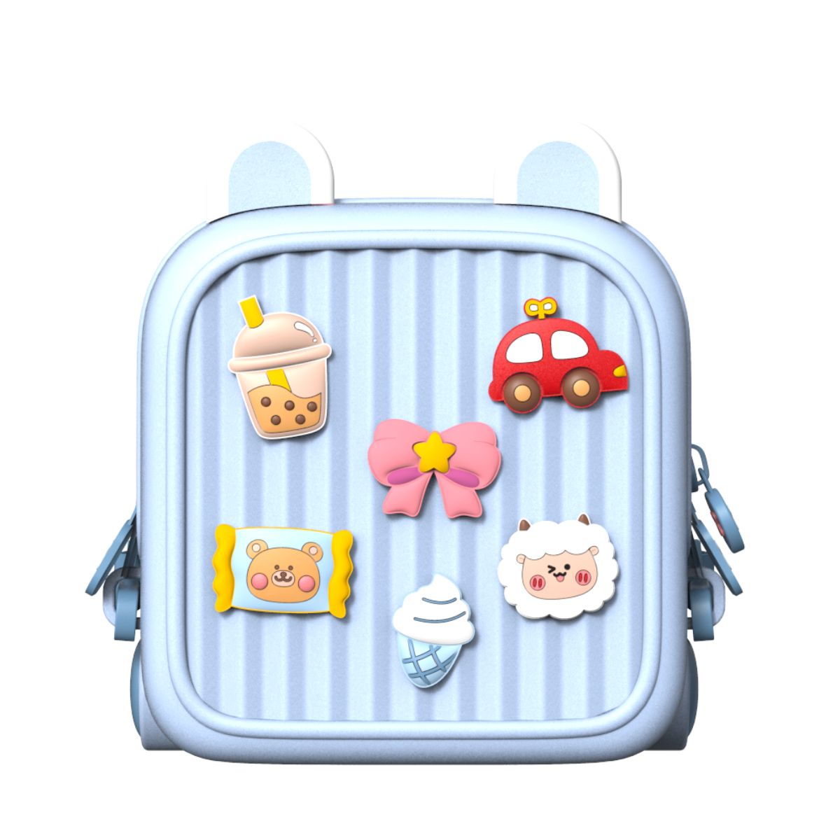 Ba Lô Đi Học, Đi Chơi Mini Kèm Charm KOOOL Xanh Dương K32/BLUE
