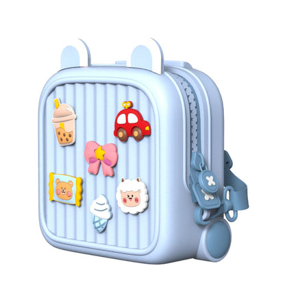 Ba Lô Đi Học, Đi Chơi Mini Kèm Charm KOOOL Xanh Dương K32/BLUE