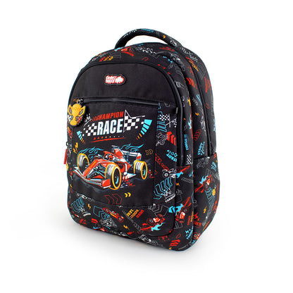 Ba Lô Đi Học, Đi Chơi ActiveGo Champion Race - Jet Black CLEVER HIPPO BC0129/BLACK