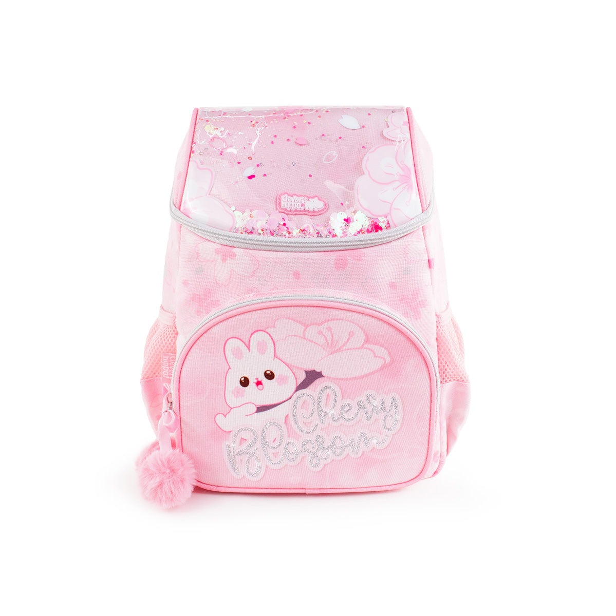 Ba Lô Đi Học, Đi Chơi Có Nón Hoodie Cherry Bunny CLEVER HIPPO BC3110