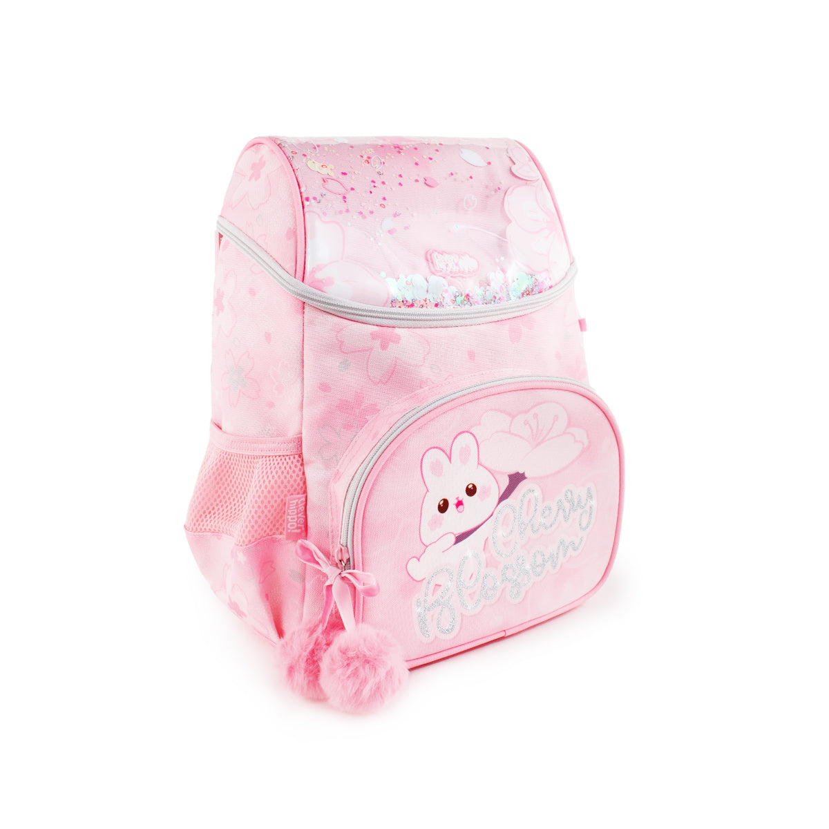 Ba Lô Đi Học, Đi Chơi Có Nón Hoodie Cherry Bunny CLEVER HIPPO BC3110