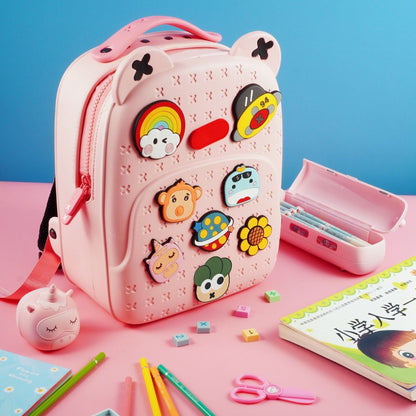Ba Lô Đi Học, Đi Chơi Kèm Charm KOOOL Hồng KBP16/PINK