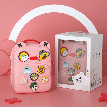 Ba Lô Đi Học, Đi Chơi Kèm Charm KOOOL Hồng KBP16/PINK
