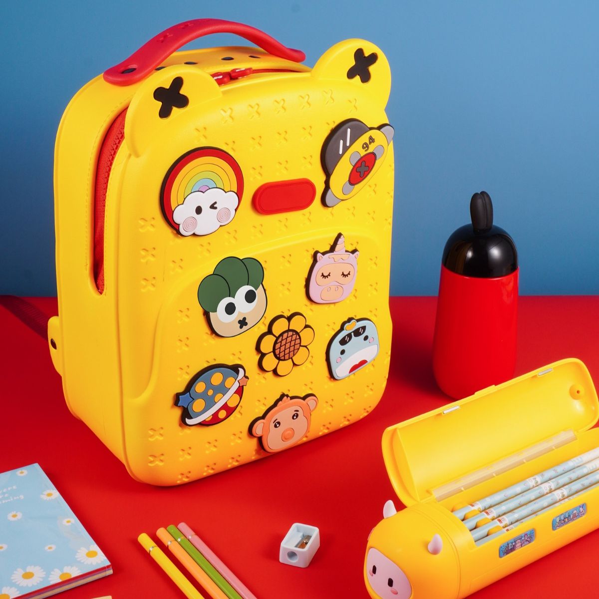 Ba Lô Đi Học, Đi Chơi Kèm Charm KOOOL Vàng KBP16/YELLOW