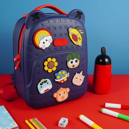 Ba Lô Đi Học, Đi Chơi Kèm Charm KOOOL Xanh Dương KBP16/BLUE