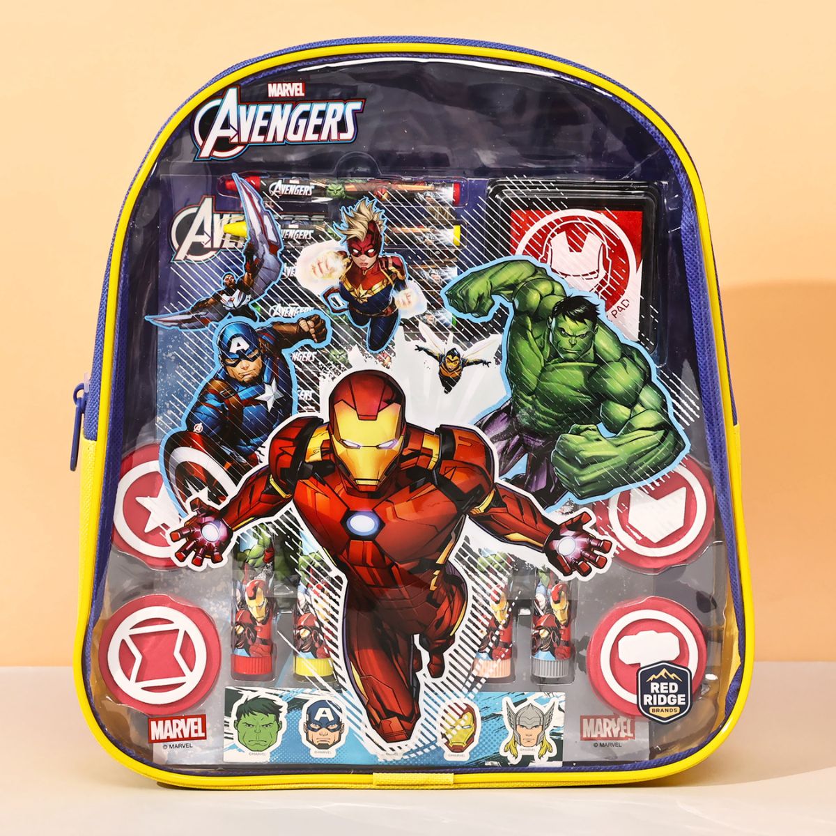 Ba Lô Đồ Chơi, Bút Màu Trang Trí Avengers RED RIDGE 100693