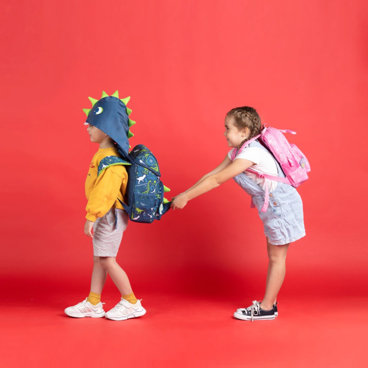 Ba Lô Đi Học Đi Chơi Có Nón Hoodie Khủng Long Siêu Đẳng CLEVERHIPPO BD3109