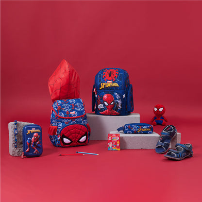 Ba Lô Hoodie Người Nhện Spider-Man Xanh CLEVERHIPPO BLS3108