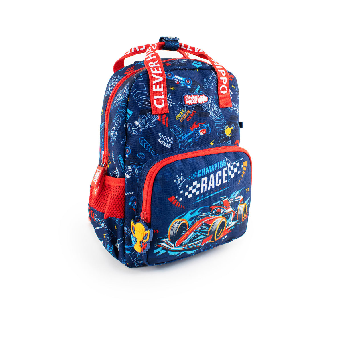 Ba Lô Mẫu Giáo, Mầm Non Mini Champion Race - Dash Blue CLEVER HIPPO BC4120