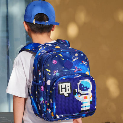 Ba Lô Futuristic Kids Xanh Indigo Upixel U21-001