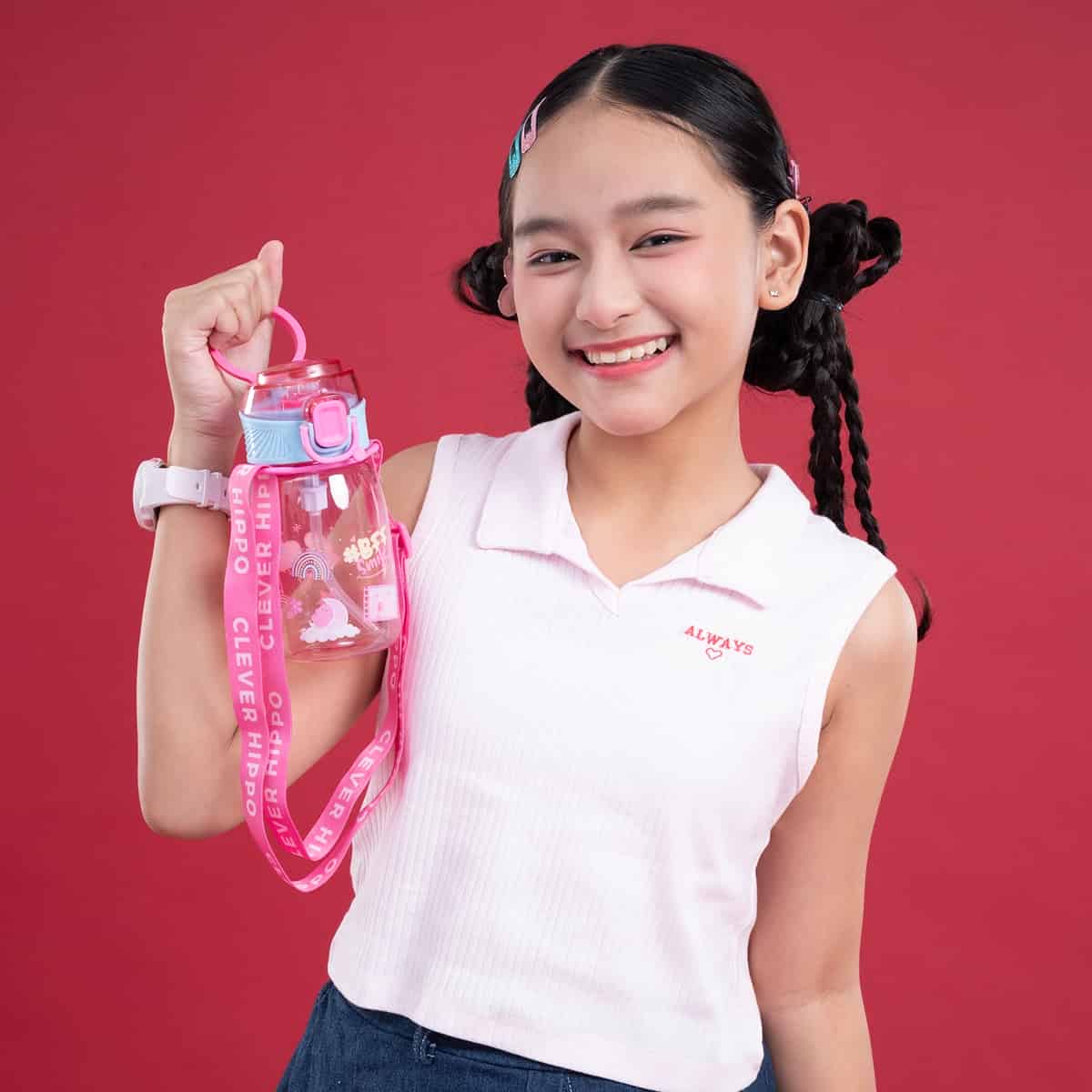 Bình Nước Có Dây Đeo Bestie Forever CLEVERHIPPO WB03