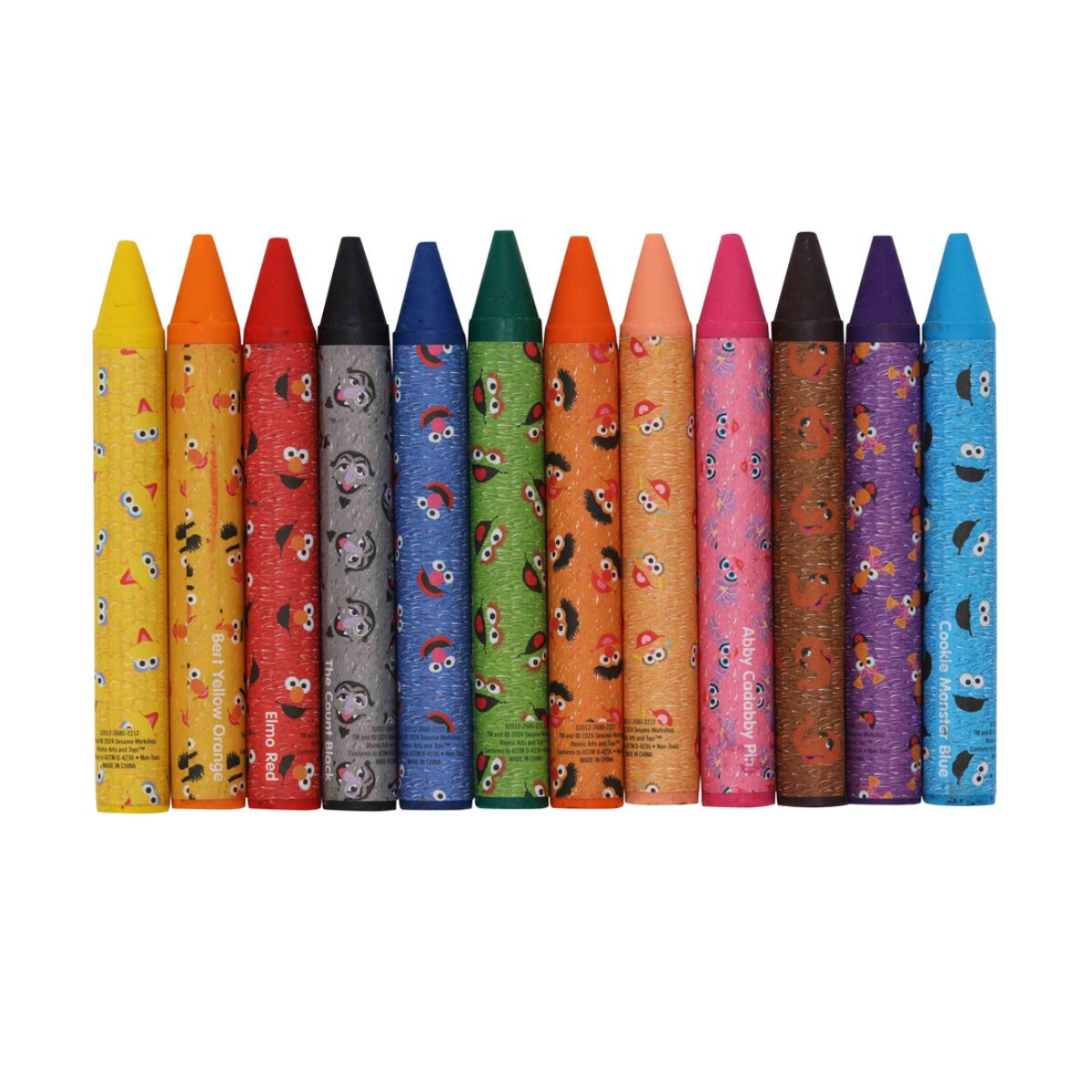 Bộ 12 Bút Màu Sáp Jumbo Sesame Street RED RIDGE AA02012