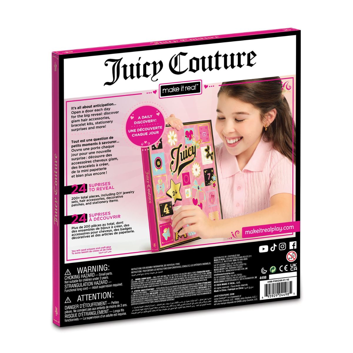 Đồ Chơi Trẻ Em: Bộ 24 Ô Quà Surprise Juicy Couture 3C4G 3C4G4498
