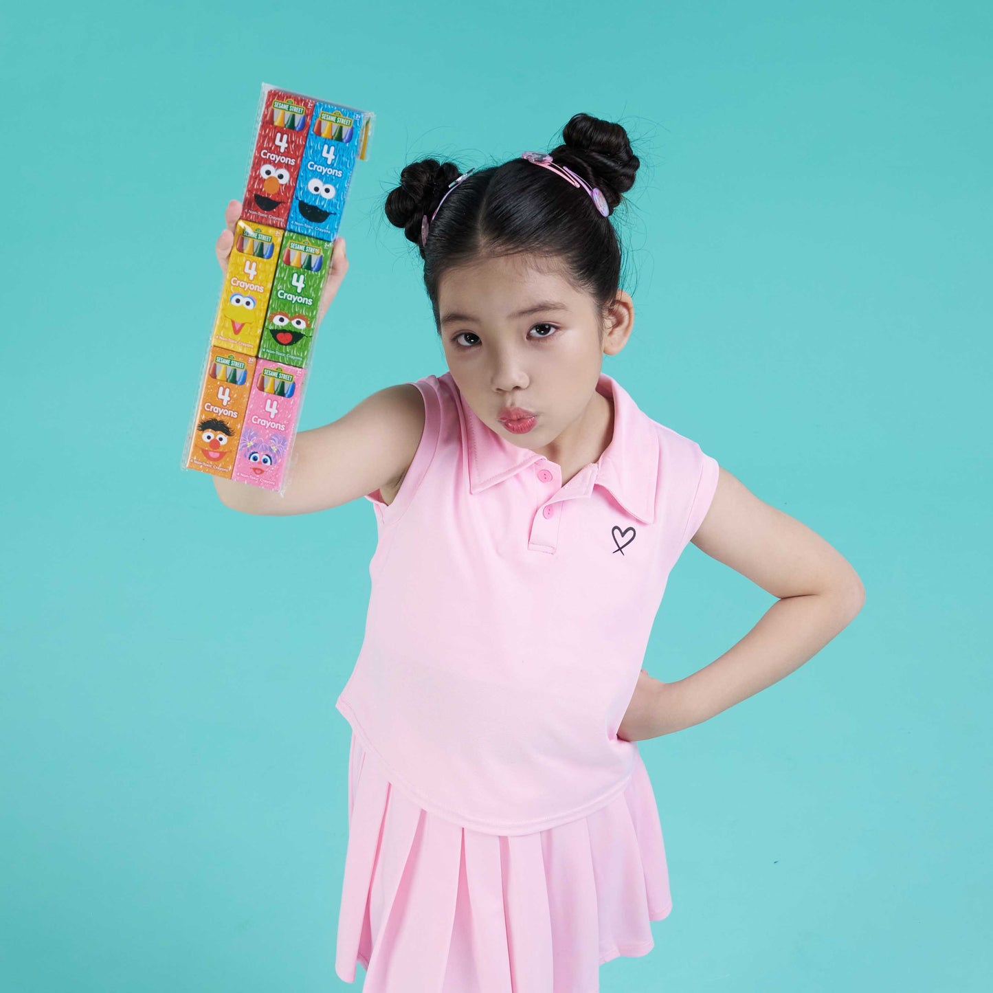 Bộ 6 Hộp Bút Màu Sáp Sesame Street RED RIDGE AA02316