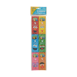 Bộ 6 Hộp Bút Màu Sáp Sesame Street RED RIDGE AA02316
