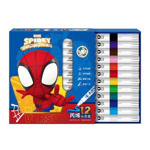 Marvel Spidey Unimass 12-Color Brush Pen Set E1029A