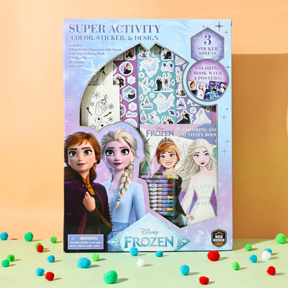 Bộ DIY Bút Màu, Sticker Và Sổ Chơi Game Disney Frozen RED RIDGE 100204