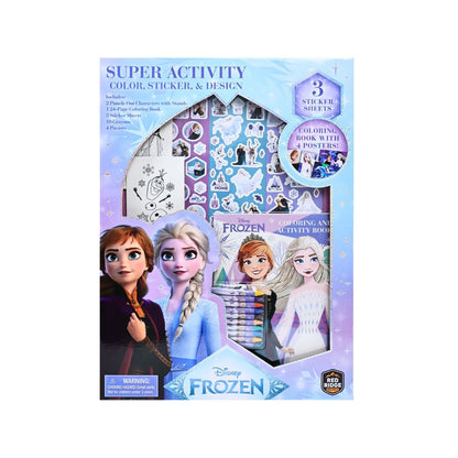 Bộ DIY Bút Màu, Sticker Và Sổ Chơi Game Disney Frozen RED RIDGE 100204