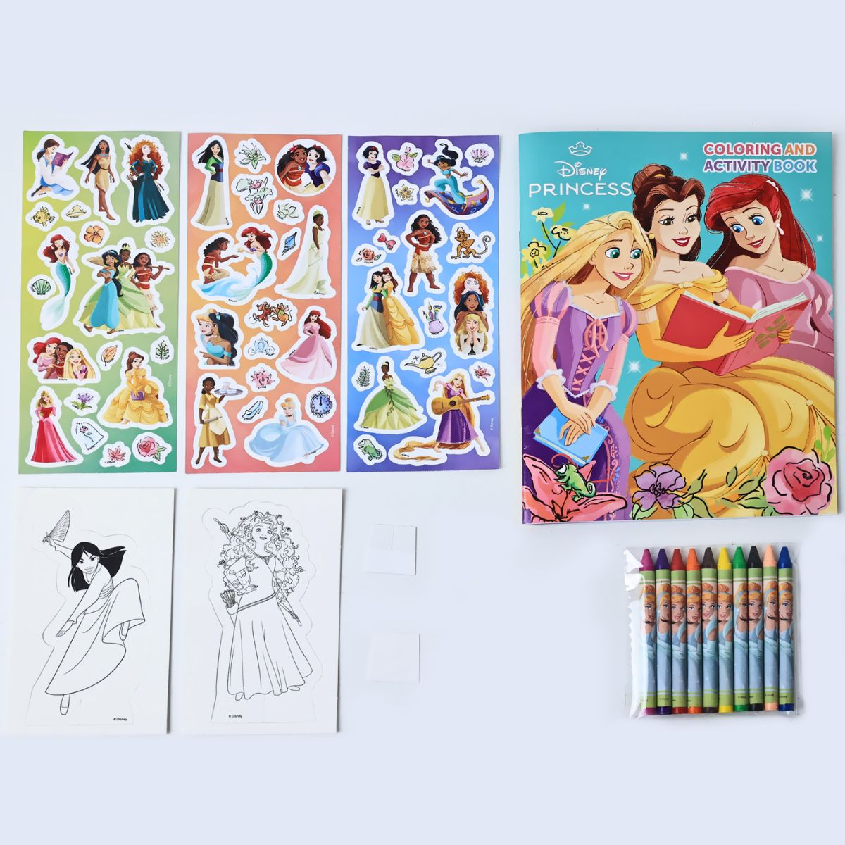 Bộ DIY Bút Màu, Sticker Và Sổ Chơi Game Disney Princess RED RIDGE 100202