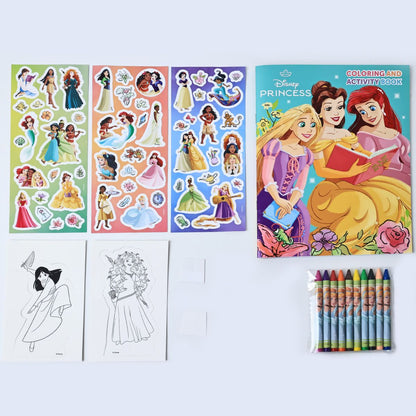 Bộ DIY Bút Màu, Sticker Và Sổ Chơi Game Disney Princess RED RIDGE 100202