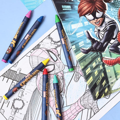 Bộ DIY Bút Màu, Sticker Và Sổ Chơi Game Spider-Man RED RIDGE 100201