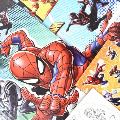 Bộ DIY Bút Màu, Sticker Và Sổ Chơi Game Spider-Man RED RIDGE 100201