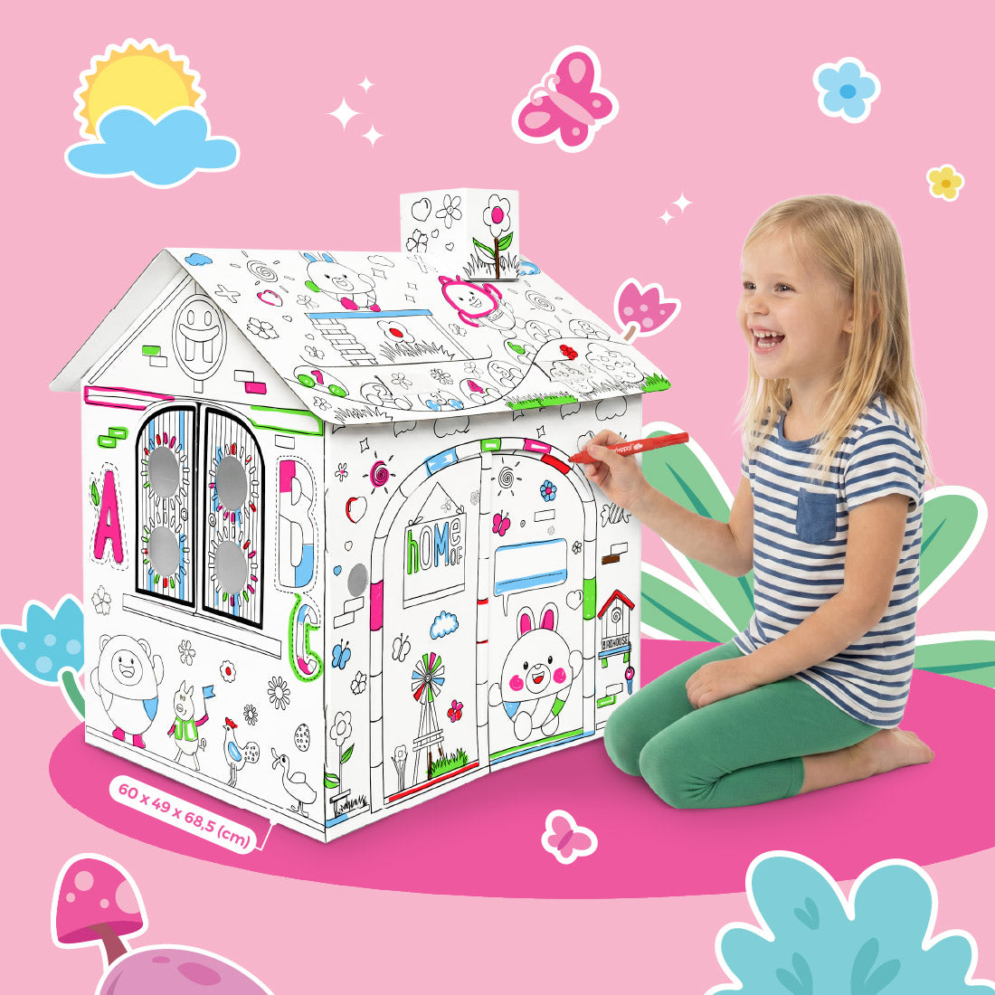 Đồ Chơi Trẻ Em: Bộ DIY Lắp Ráp Mô Hình 3D The Arch House CLEVERHIPPO CJP01-HOUSE
