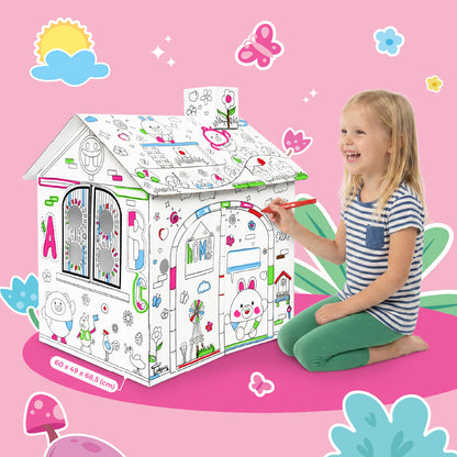 Đồ Chơi Trẻ Em: Bộ DIY Lắp Ráp Mô Hình 3D The Arch House CLEVERHIPPO CJP01-HOUSE