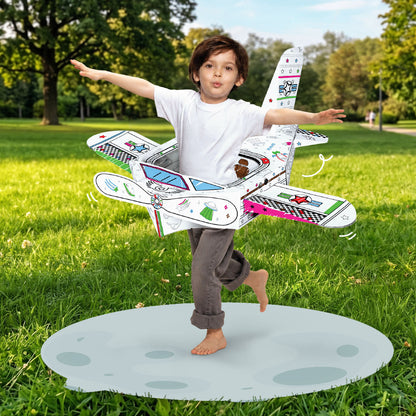 Đồ Chơi Trẻ Em: Bộ DIY Lắp Ráp Mô Hình 3D The Explorer Jet CLEVERHIPPO CJP07-JET