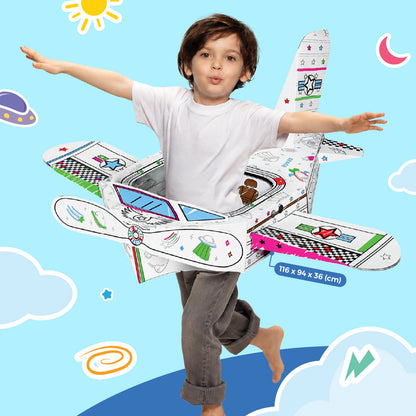 Đồ Chơi Trẻ Em: Bộ DIY Lắp Ráp Mô Hình 3D The Explorer Jet CLEVERHIPPO CJP07-JET