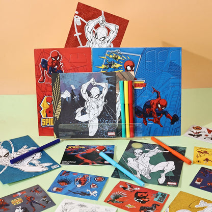 Bộ DIY Standee, Sticker Và Bút Màu Spider-Man RED RIDGE 100704