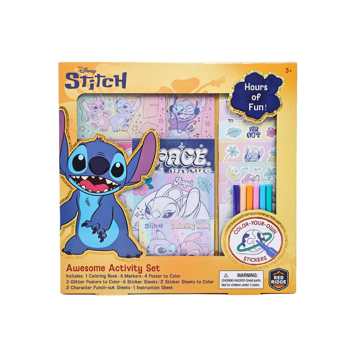 Bộ DIY Standee, Sticker Và Bút Màu Stitch RED RIDGE 100701