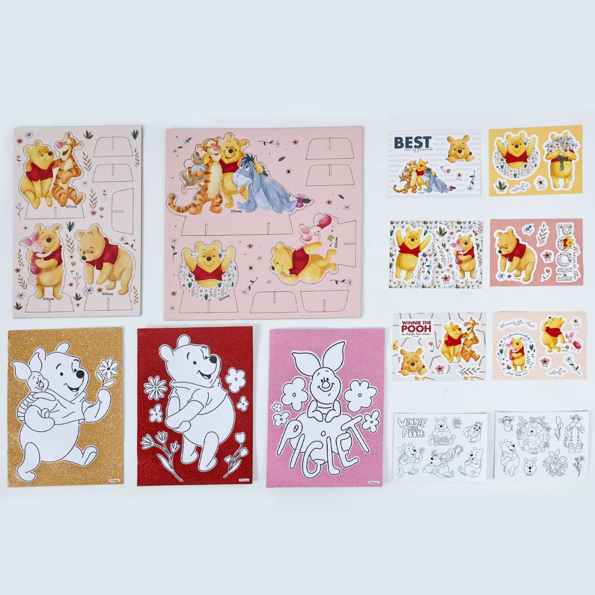 Bộ DIY Standee, Sticker Và Bút Màu Winnie The Pooh RED RIDGE 100702