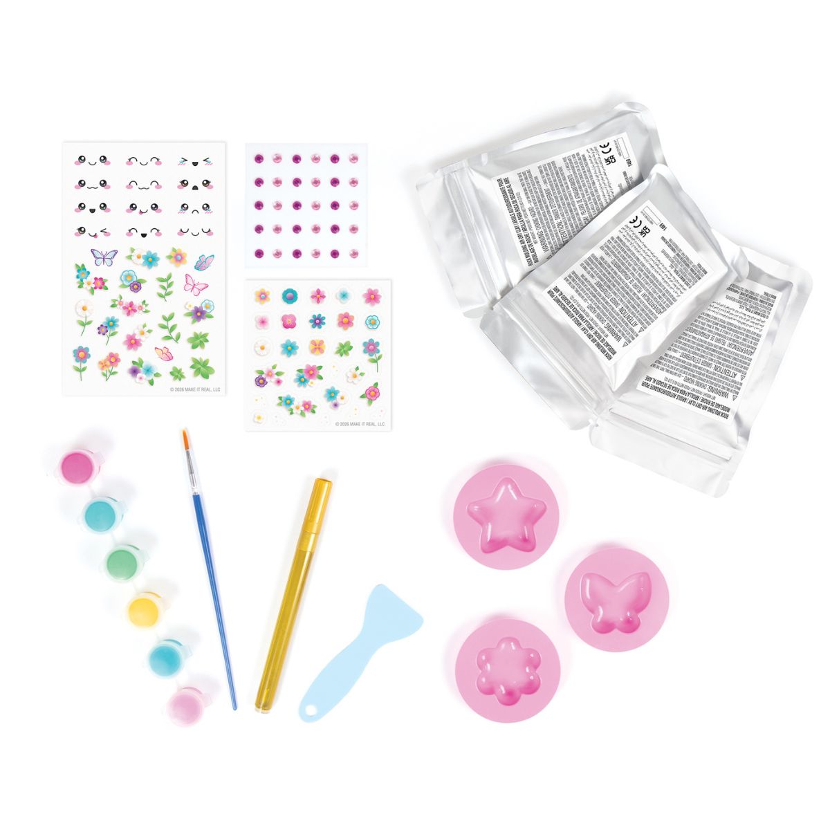 Bộ DIY Trang Trí, Tô Màu Đá Đất Sét Tự Khô Glowing Garden 3C4G 3C4G1469