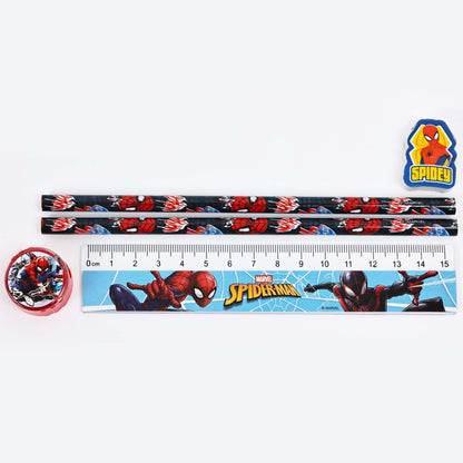 Bộ Đồ Dùng Học Tập Kèm Bút Màu Spider Man RED RIDGE 100891