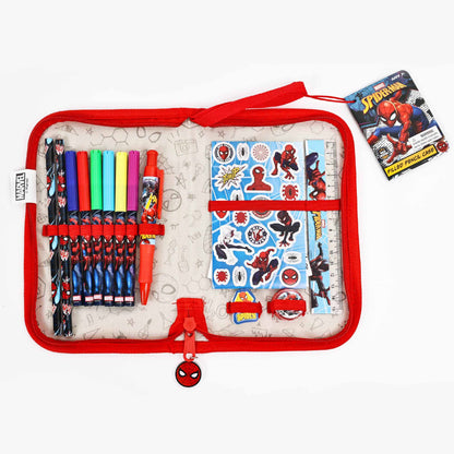 Bộ Đồ Dùng Học Tập Kèm Bút Màu Spider Man RED RIDGE 100891