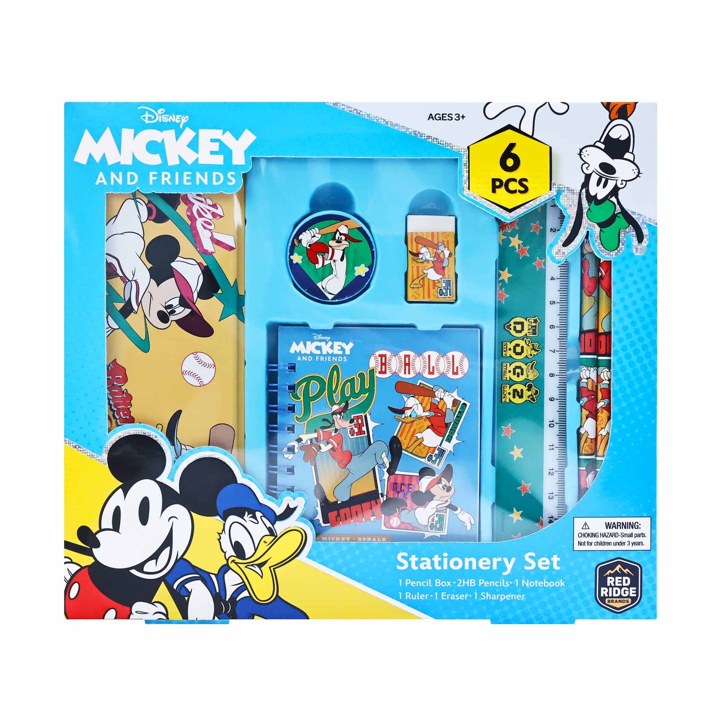 Bộ Đồ Dùng Học Tập Super Cool Mickey & Friends RED RIDGE 100794
