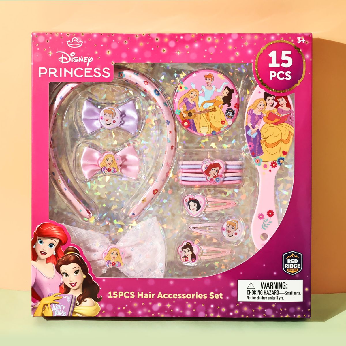 Bộ Phụ Kiện Lược, Kẹp, Cột Tóc Disney Princess RED RIDGE 106033
