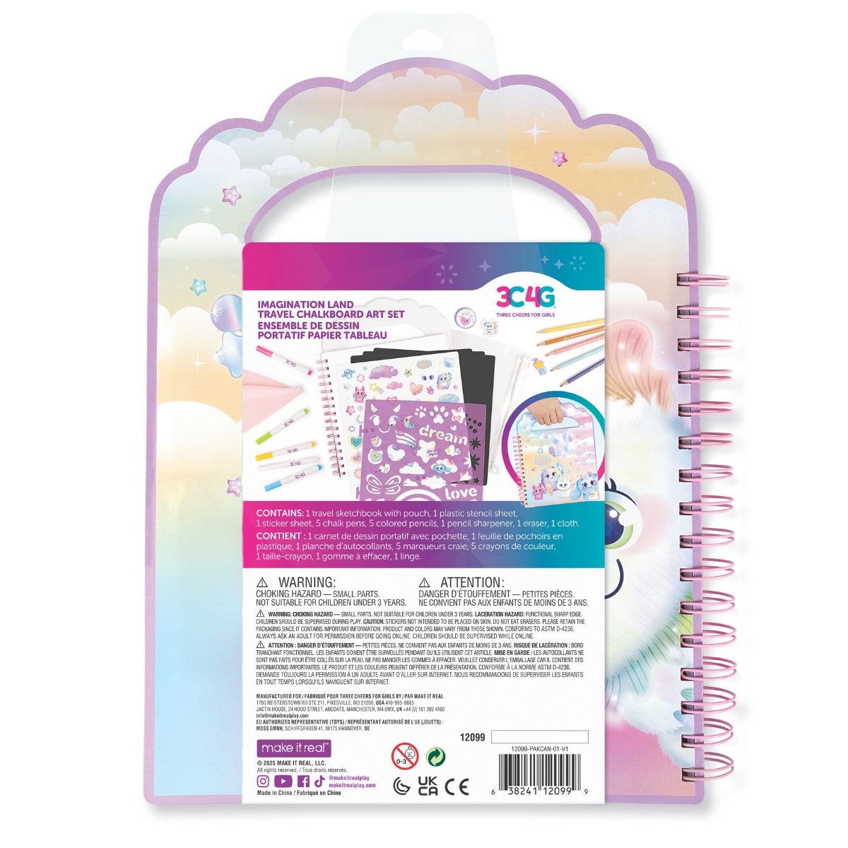 Bộ Sổ Vẽ Và Bút Trang Trí Imagination Land 3C4G 12099