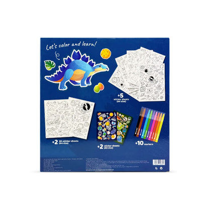 Bộ Sticker Nghệ Thuật Và Bút Marker - Dinosaur & Galaxy CLEVERHIPPO SS02