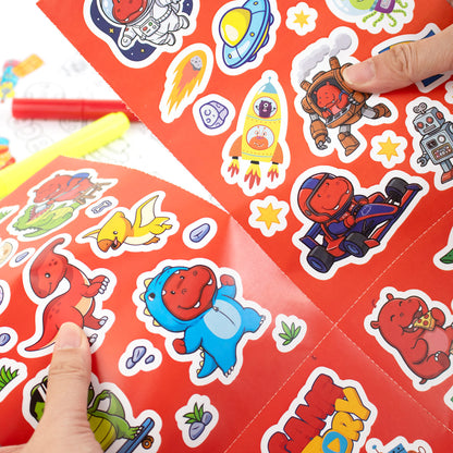 Bộ Sticker Trang Trí Và Bút Marker - Cool & Fun CLEVERHIPPO SS04
