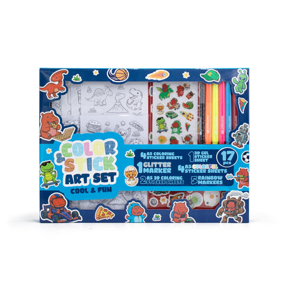 Bộ Sticker Trang Trí Và Bút Marker - Cool & Fun CLEVERHIPPO SS04