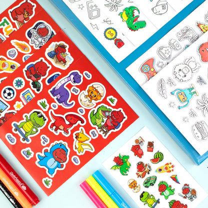 Bộ Sticker Trang Trí Và Bút Marker - Cool & Fun CLEVERHIPPO SS04