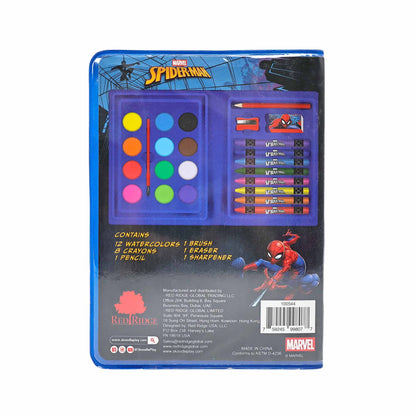 Bộ Tô Màu Art Kit 24 Món Spider Man RED RIDGE 100544