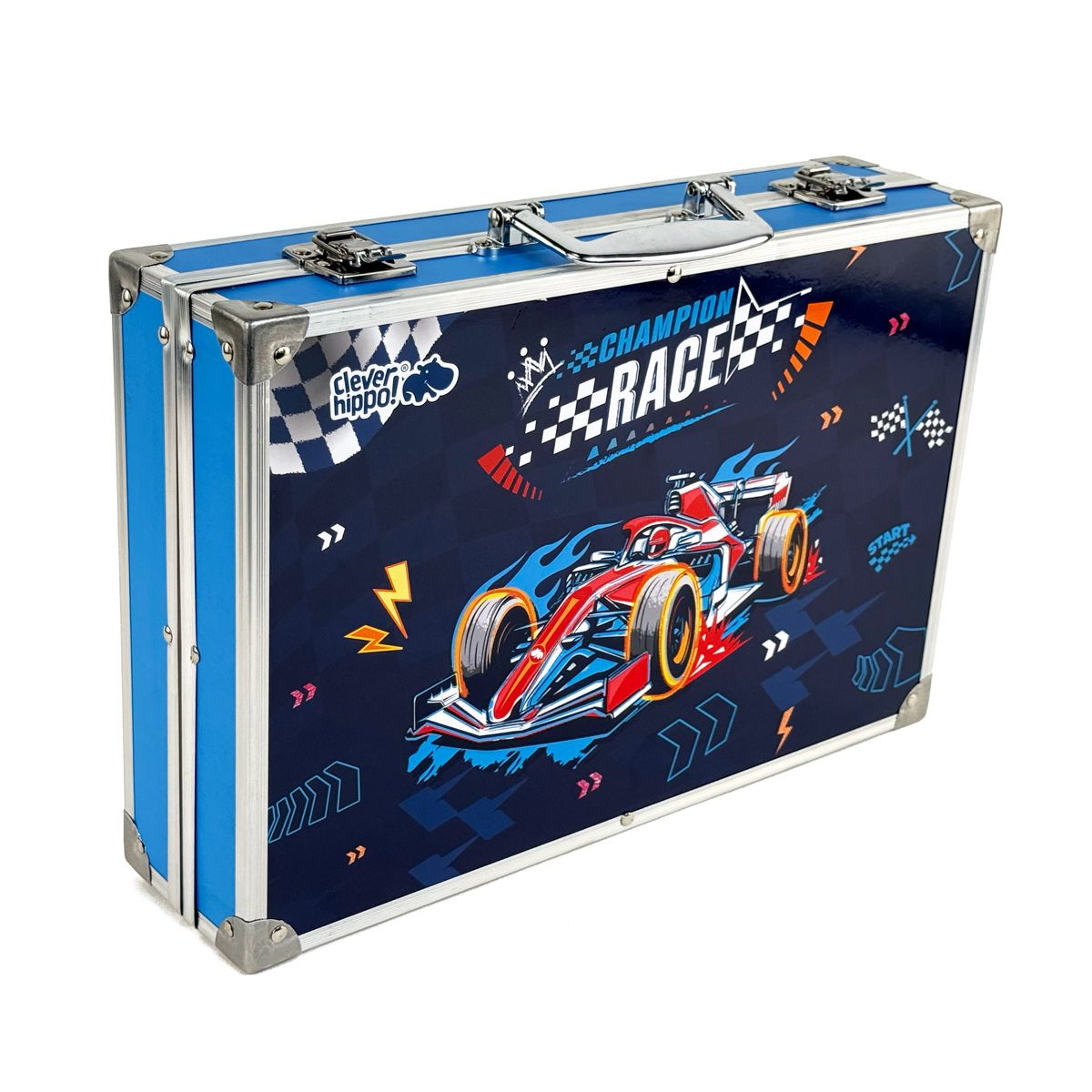 Bộ Vali Nhiều Loại Màu 145 Chi Tiết - Racing Car CLEVERHIPPO COLOSUIT14502