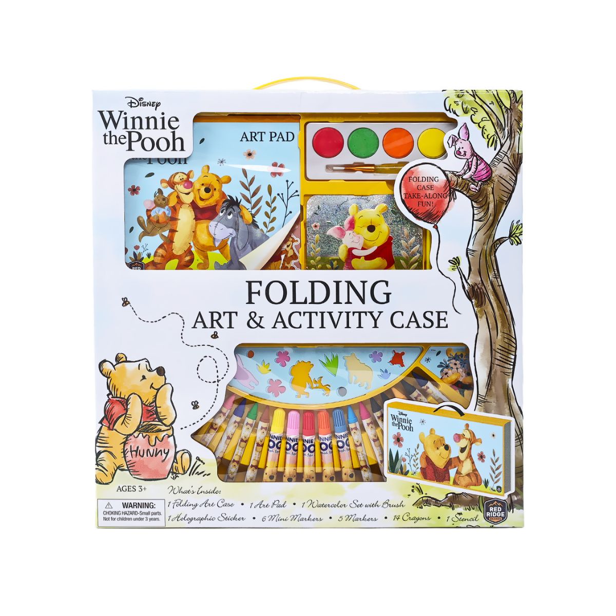 Bộ Vali Nhiều Loại Màu Kèm Sticker Winnie The Pooh RED RIDGE 100492