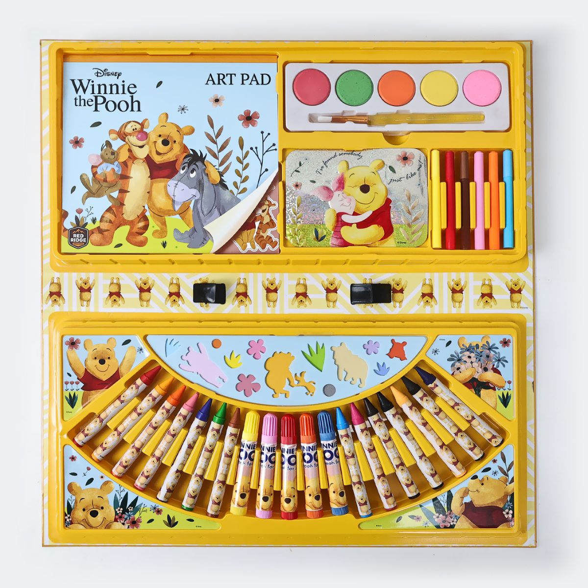 Bộ Vali Nhiều Loại Màu Kèm Sticker Winnie The Pooh RED RIDGE 100492